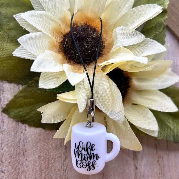 Wife. Mom. Boss. Phone Charm - Picture 1 of 1
